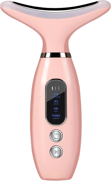RoseGlow™ 3-in-1 Facial & Neck Massager – Firm, Sculpt & Glow